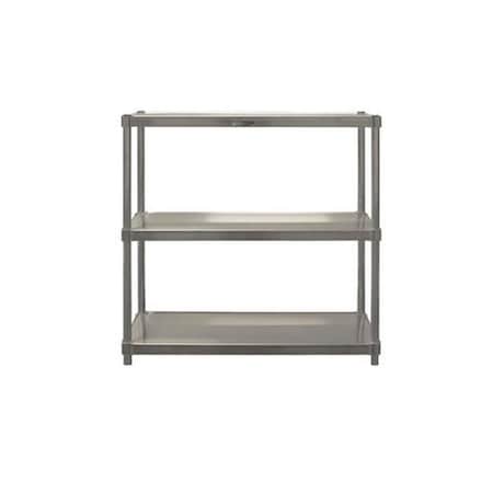 Prairie View Industries Prairie View N184824-3 Complete 3 Tier Shelving Units; 48 x 18 x 24 in. A184824-3